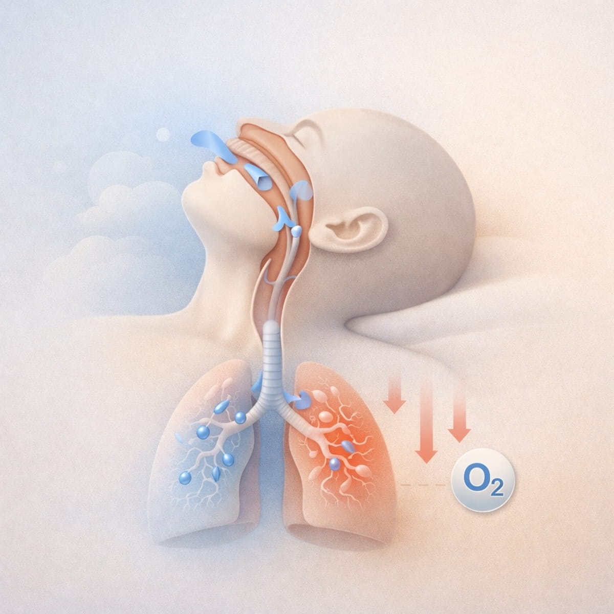 Нарушение дыхания во сне и снижение уровня кислорода