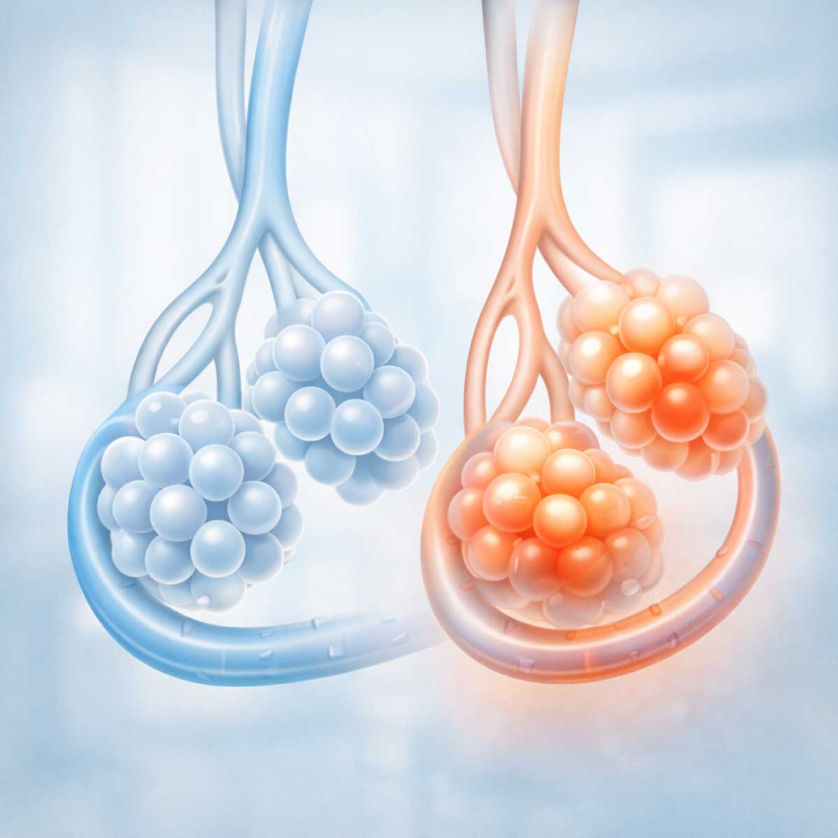 Нарушение газообмена в легких при пневмонии