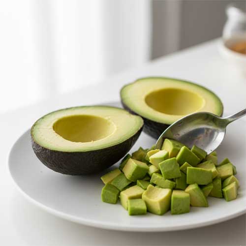 нарезают авокадо