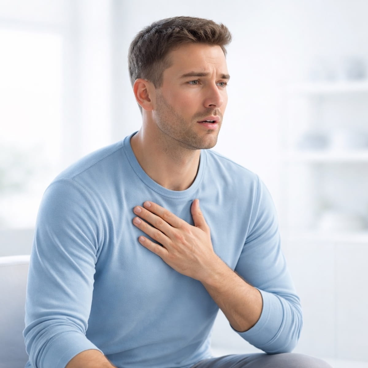 Ощущение затрудненного дыхания у взрослого человека