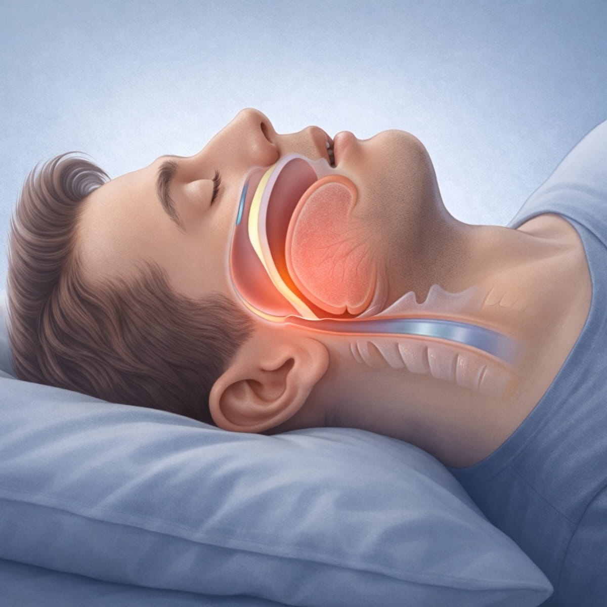 Сужение верхних дыхательных путей во сне