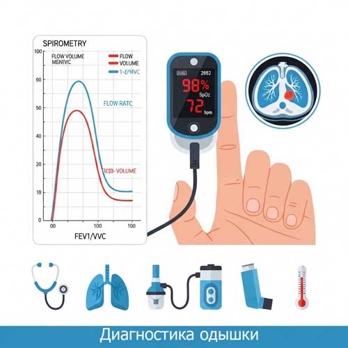 диагностика одышки