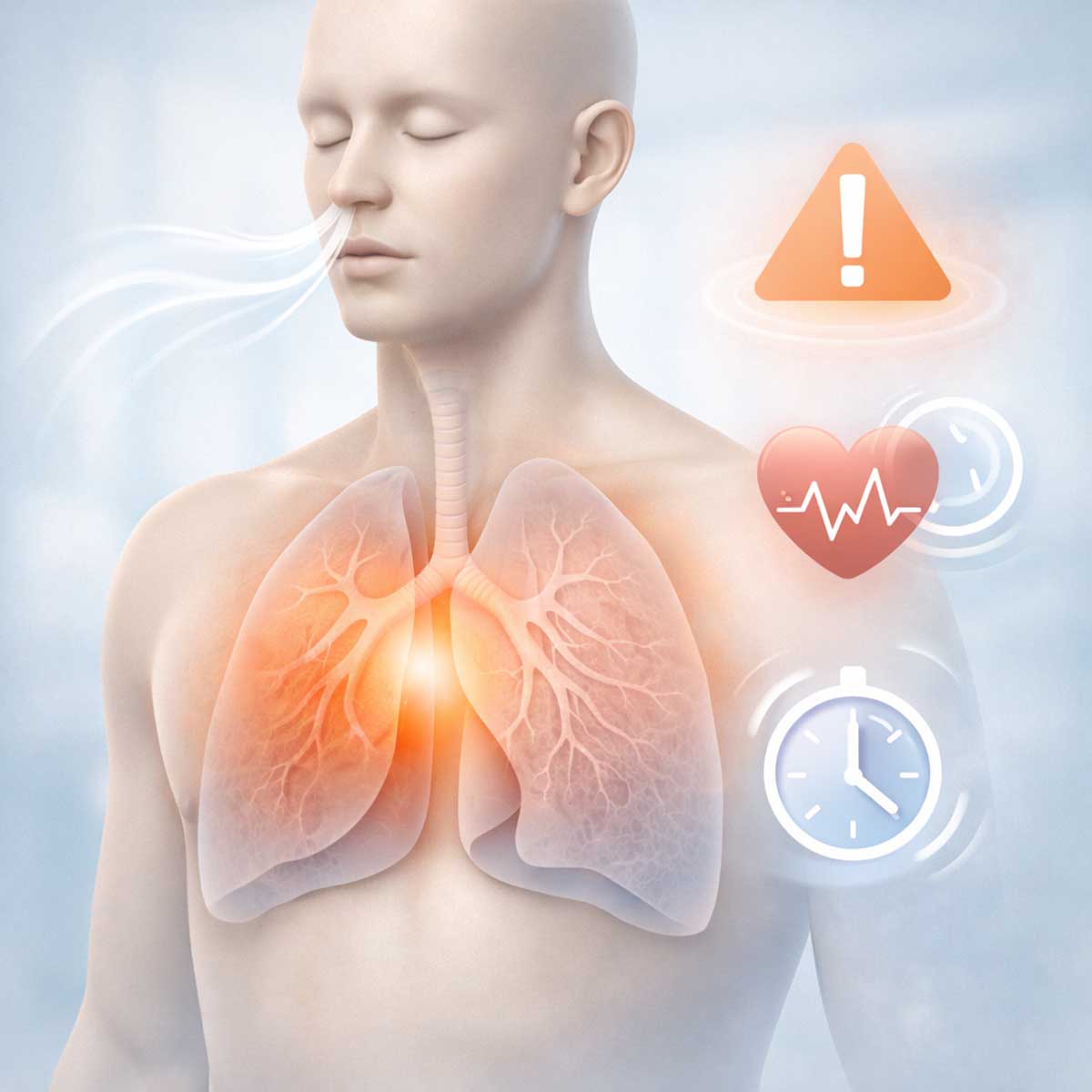 Тревожные признаки одышки при пневмонии