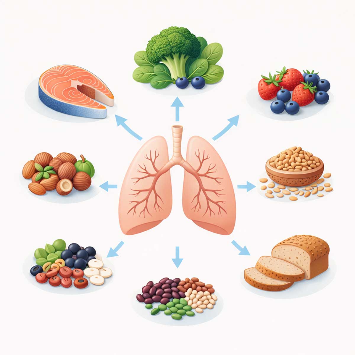 Продукты, полезные для здоровья легких