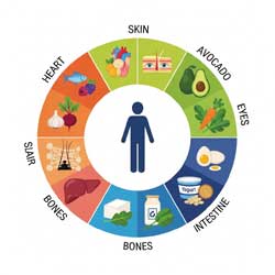 круг правильного питания для здоровья органов