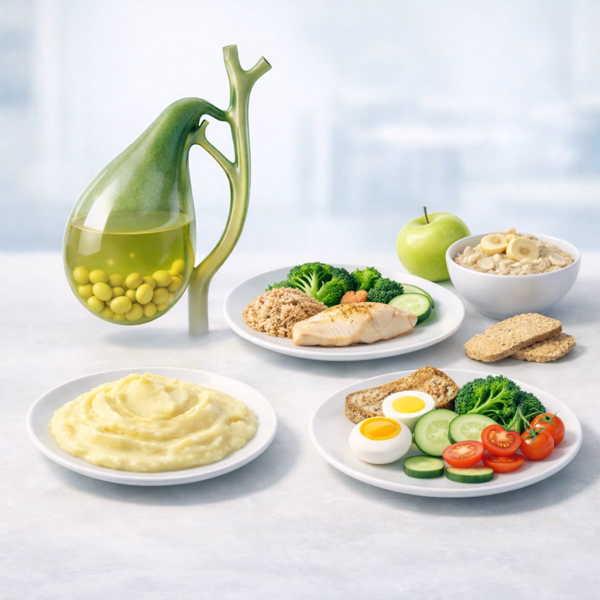 Питание в межприступный период при желчнокаменной болезни для снижения частоты обострений.