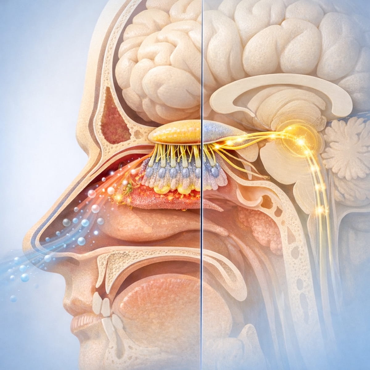 Потеря обоняния при воспалении слизистой носа и насморке