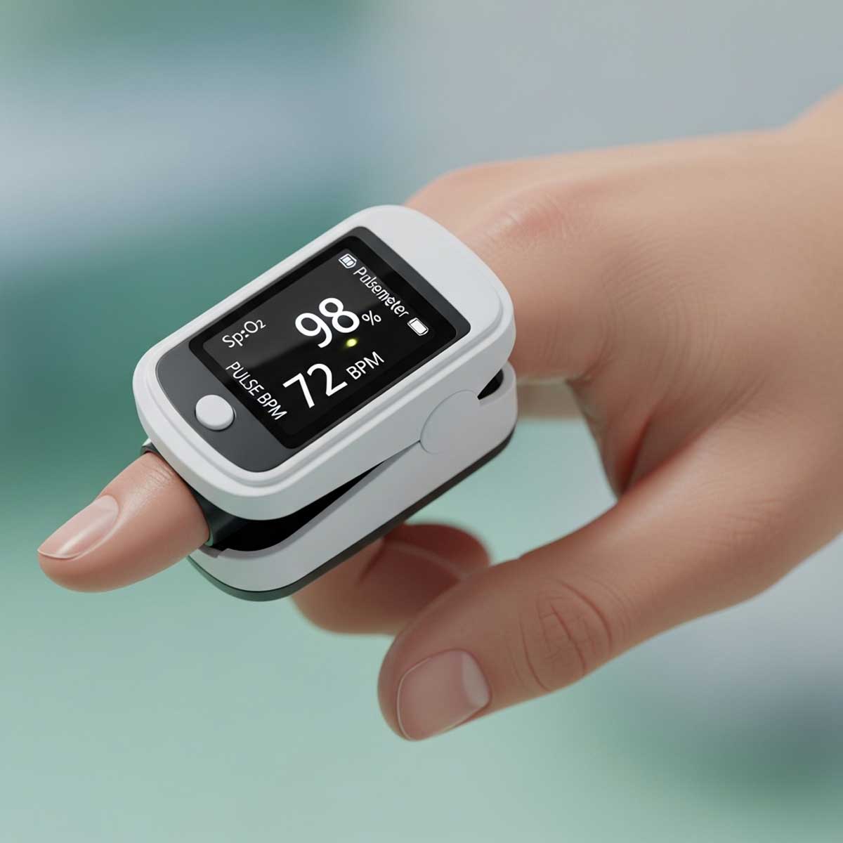 пульсоксиметр на пальце