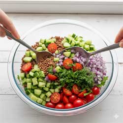 перемешиваем все в глубокой прозрачной миске