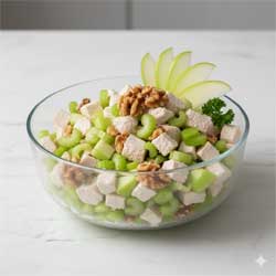 готовый салат в салатнице