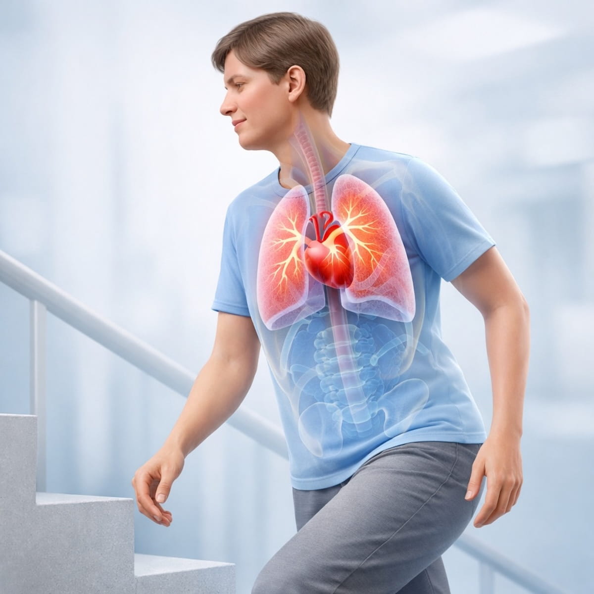 Снижение толерантности к физической нагрузке: работа легких и сердца при нагрузке